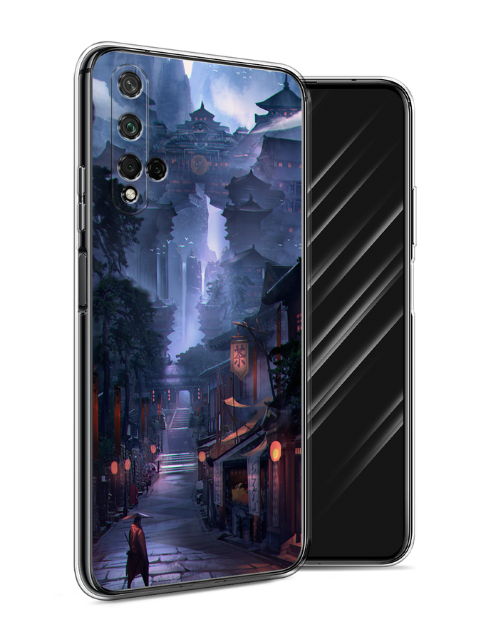 

Чехол Awog на Honor 20 "Одинокий самурай", Синий;черный;коричневый, 69550-10