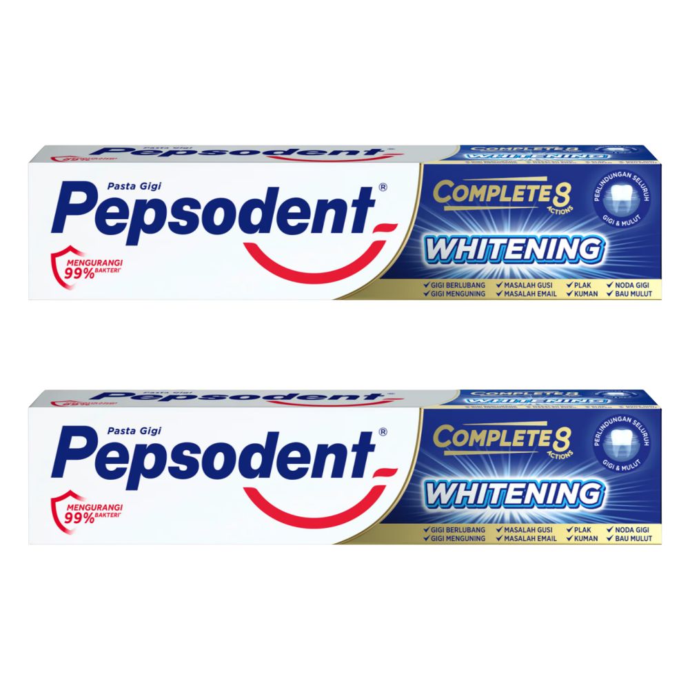 Комплект Зубная паста Pepsodent Комплекс 8 Отбеливание 190 г х 2 шт зубная паста pepsodent action 123 herbal на травах 120 г