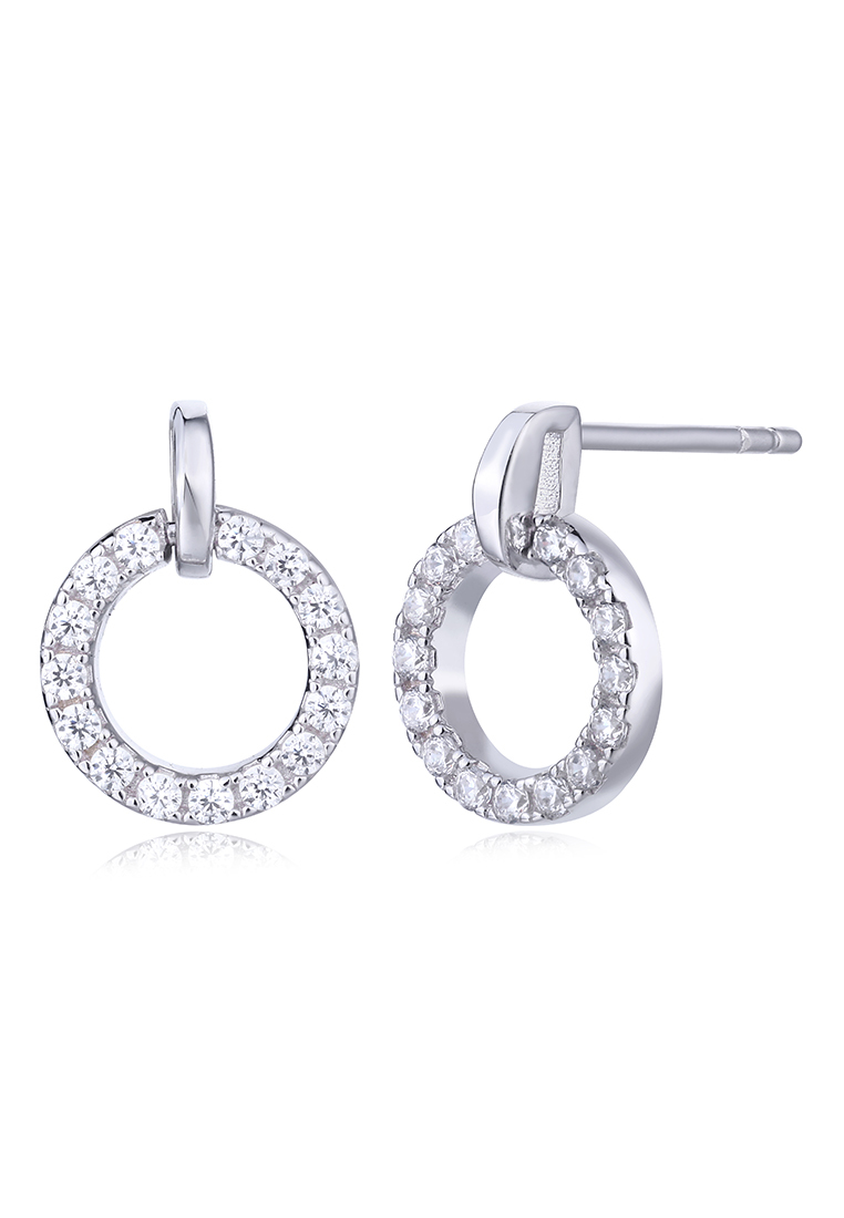 

Серьги подвески из серебра с фианитом Ogisana E30142, E30142