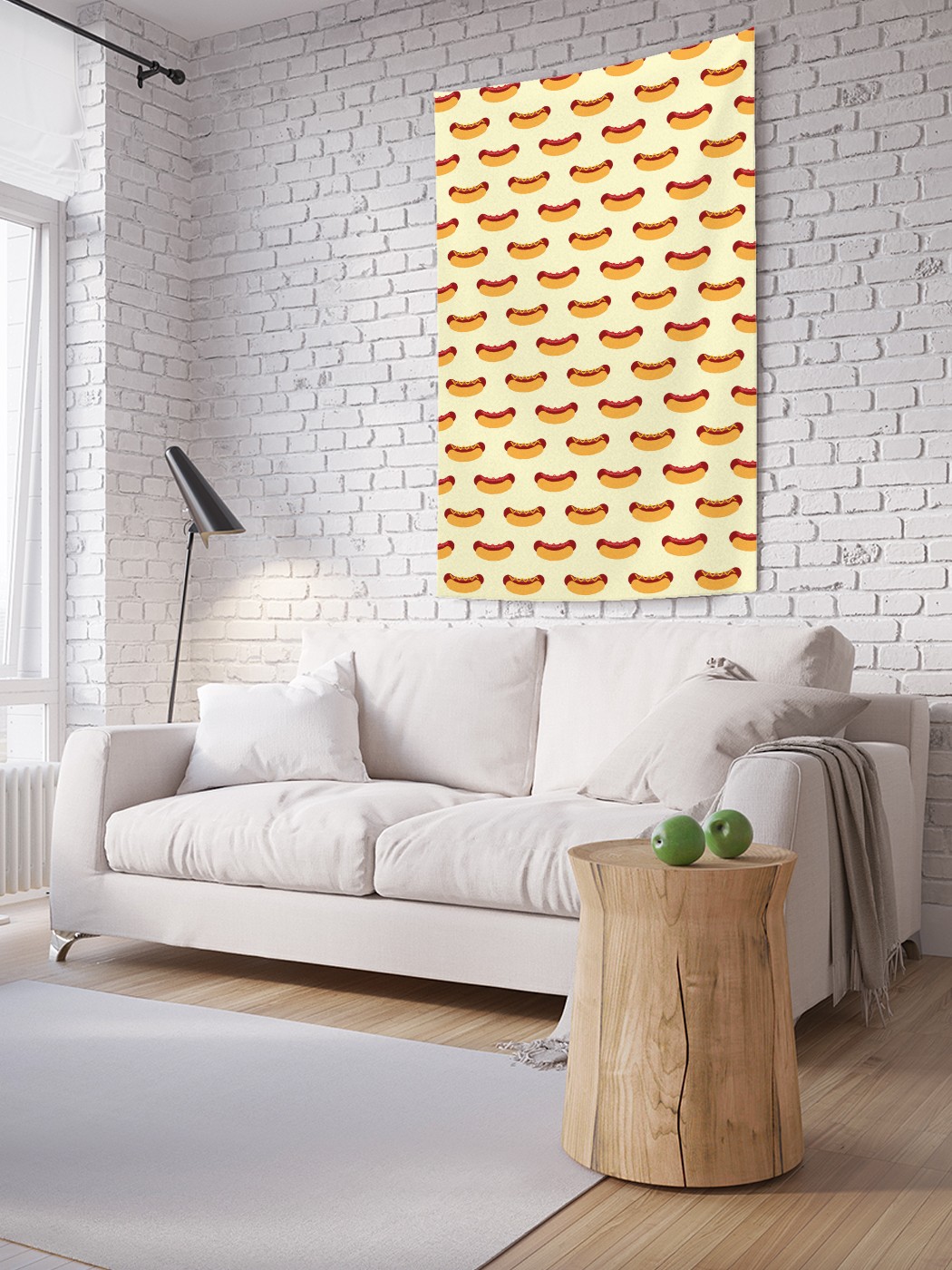 

Вертикальное фотопанно на стену JoyArty Хот-дог с кетчупом 150x200 см, Хот-дог с кетчупом