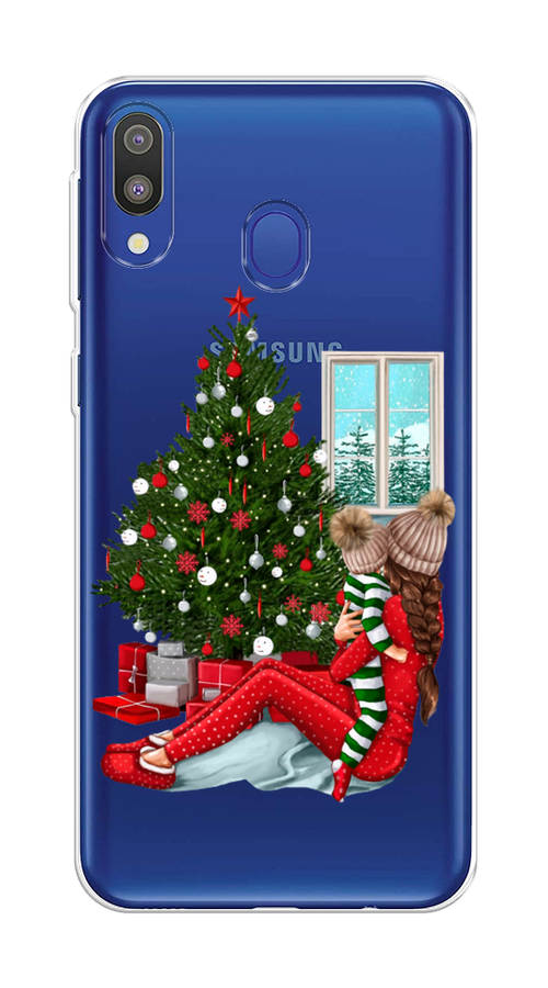 

Чехол на Samsung Galaxy M20 "Новый год с мамой", Красный;зеленый;голубой, 27450-6