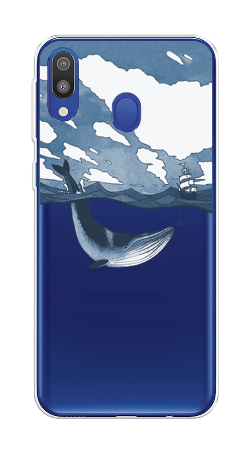 

Чехол на Samsung Galaxy M20 "Большой кит", Синий, 27450-1