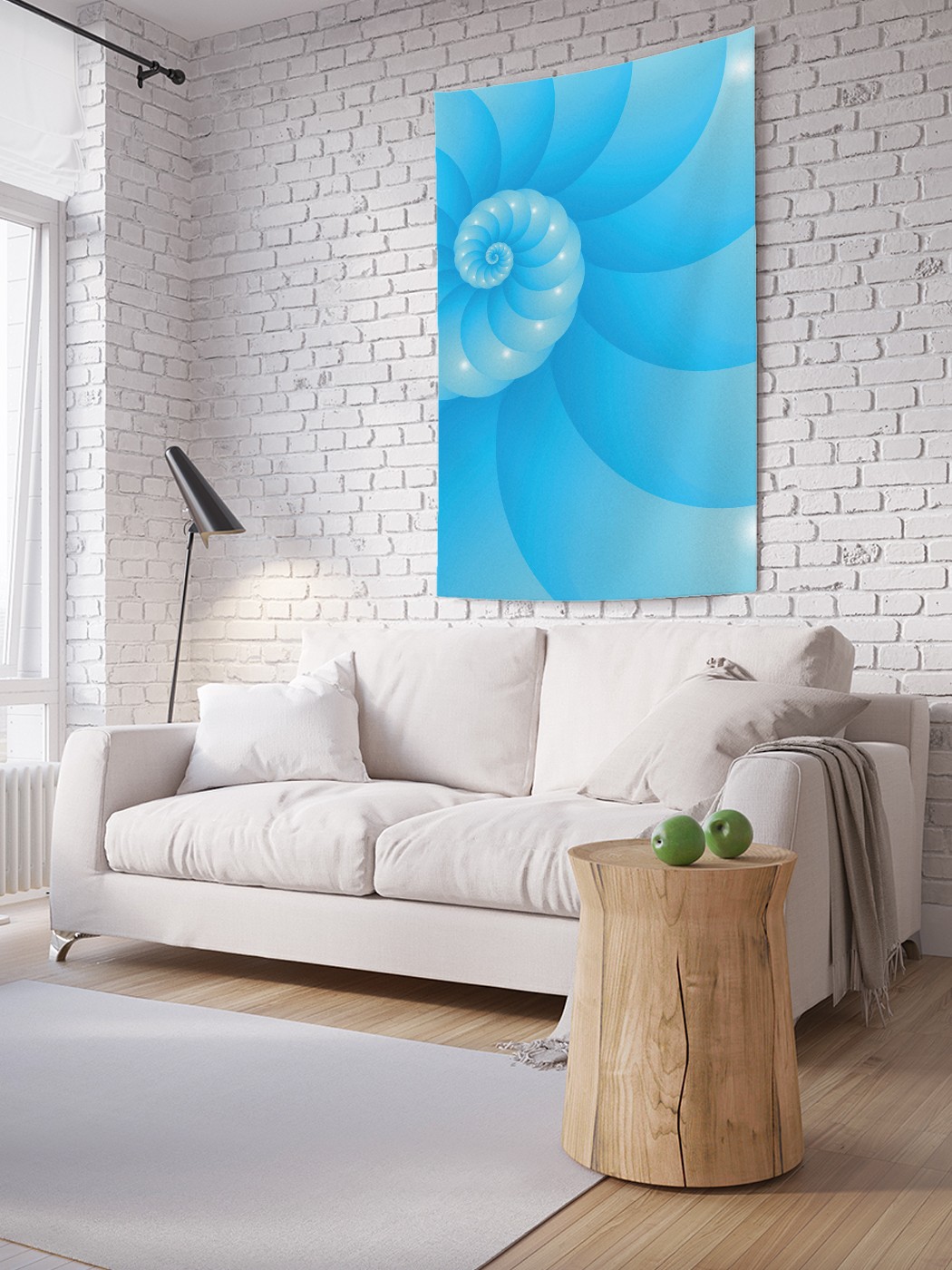 

Вертикальное фотопанно на стену JoyArty Сияние завитка 150x200 см, Сияние завитка
