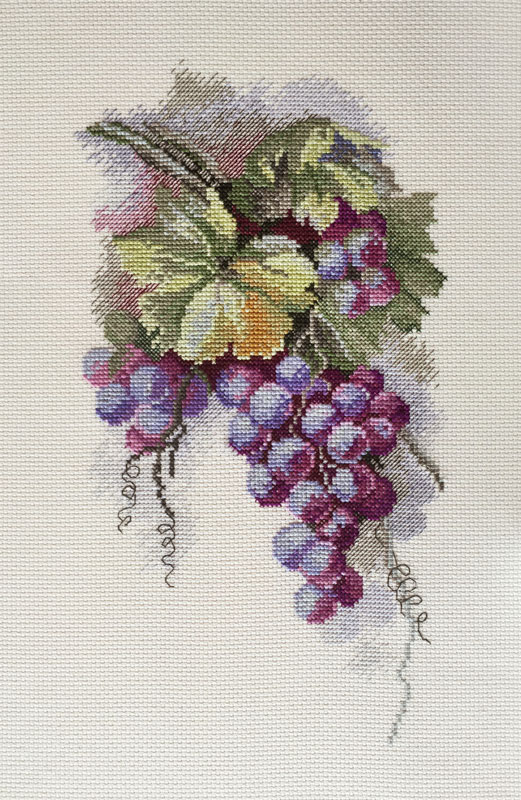 фото Набор для вышивания марья искусница "синий виноград" по рисунку с. амес, арт.04.009.11