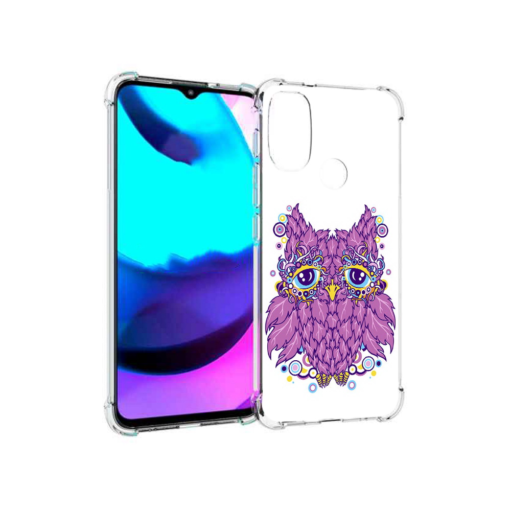 

Чехол MyPads Tocco для Motorola Moto E20 Розовая сова (PT162039.356.147), Прозрачный, Tocco