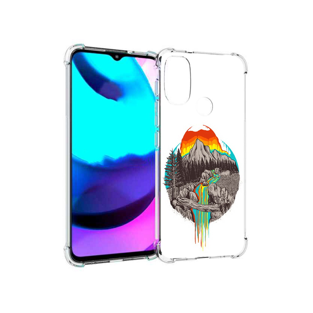 

Чехол MyPads Tocco для Motorola Moto E20 Радужный водопад (PT162039.356.144), Прозрачный, Tocco
