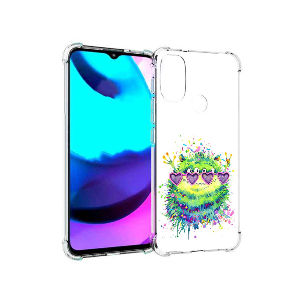

Чехол MyPads Tocco для Motorola Moto E20 Пушистый персонаж (PT162039.356.142), Прозрачный, Tocco