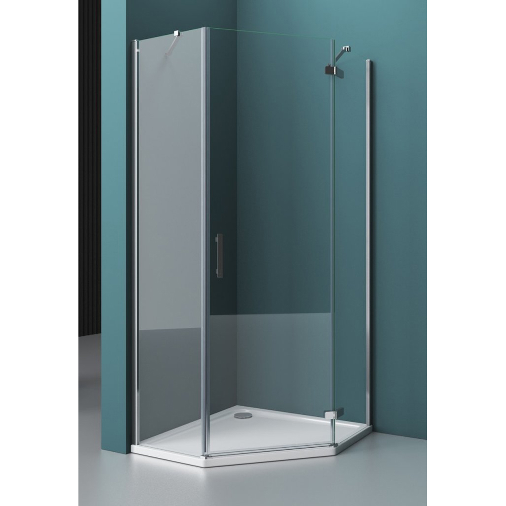 фото Душевой уголок belbagno kraft p-1-80-c-cr r kraft-p-1-80-c-cr-r