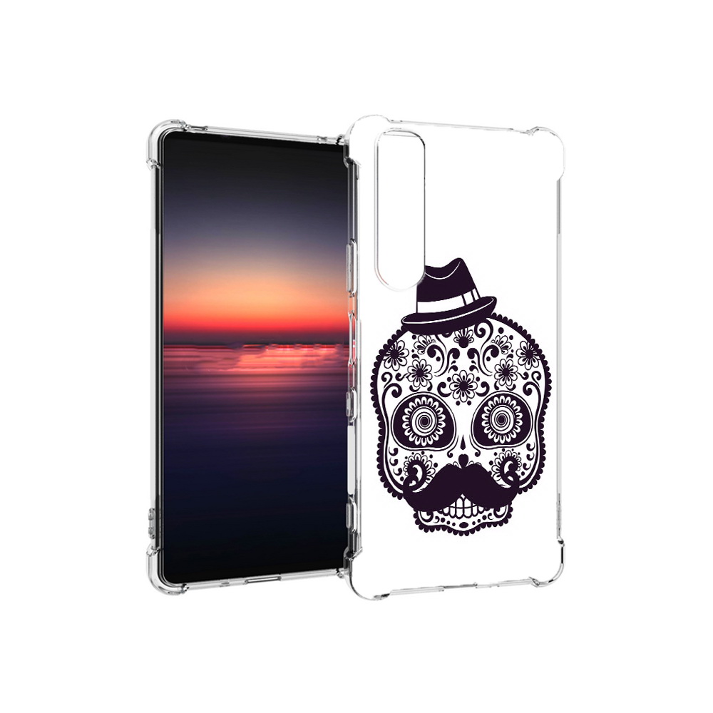 

Чехол MyPads Tocco для Sony Xperia 1 III разрисованный скелет (PT162368.229.575), Прозрачный, Tocco