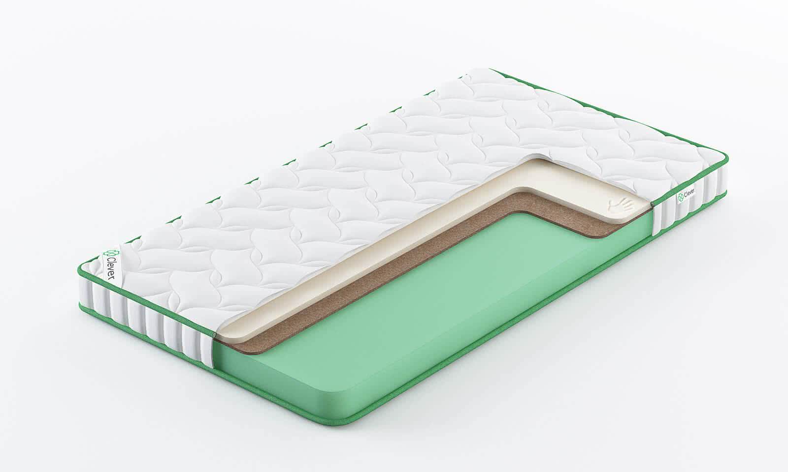 

Матрас Clever Flash Hard Slim 110x186, Белый, CLEVER FLASH HARD SLIM