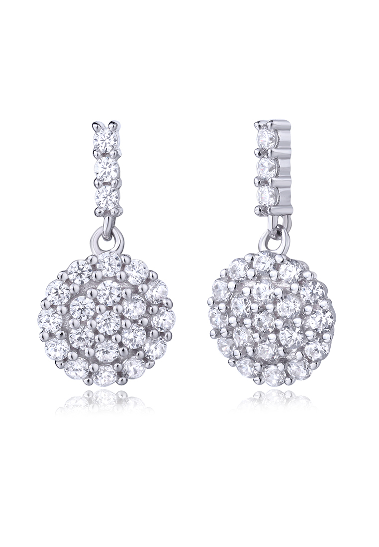 

Серьги подвески из серебра с фианитом Ogisana E30134, E30134