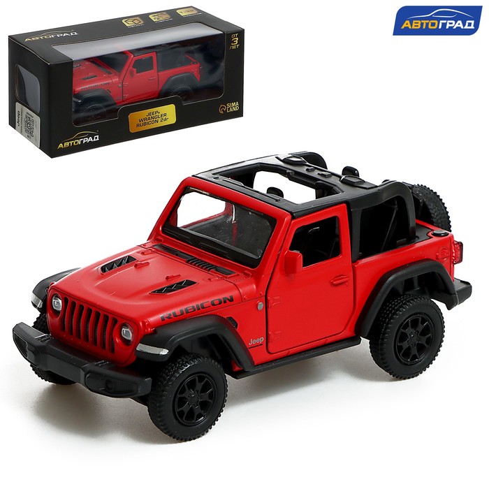 

Автоград Машина металлическая JEEP WRANGLER, 1:32, инерция, цвет матовый красный