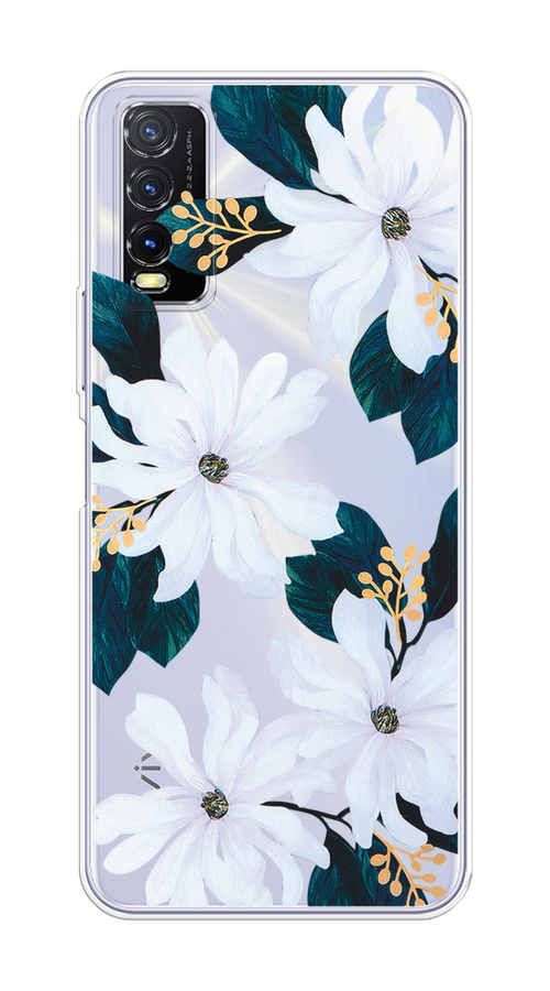 

Чехол на Vivo Y20 "Delilah Flower", Зеленый;белый, 263650-1