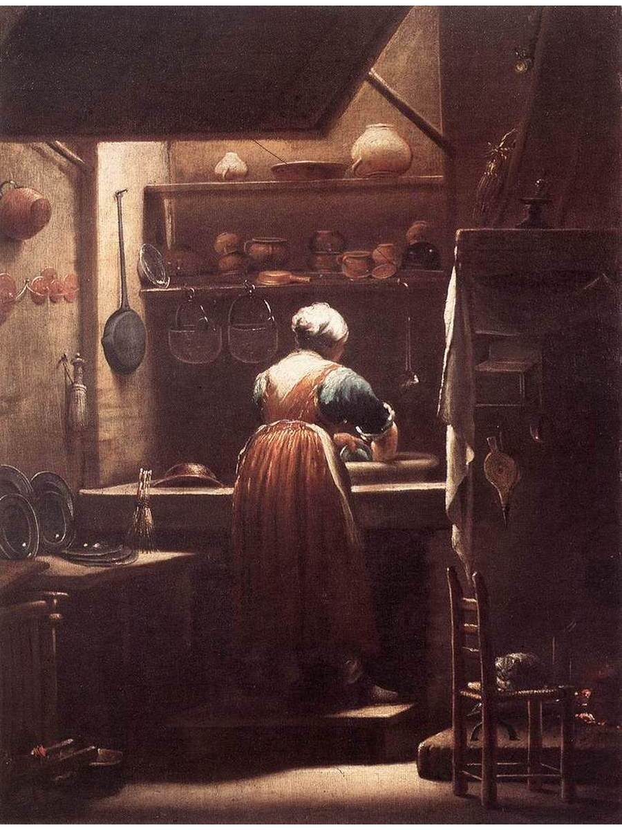 

Постер DRABS A2 Джузеппе Мария Креспи The Scullery Maid