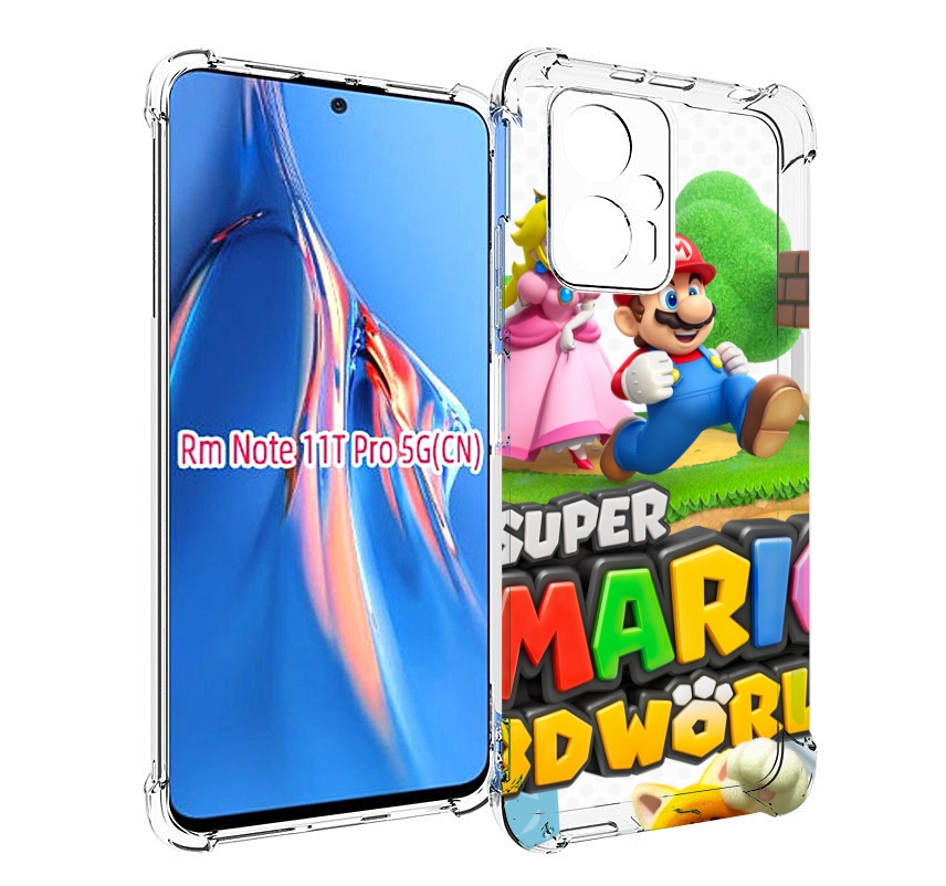 

Чехол MyPads Super Mario 3D World для Xiaomi Redmi Note 11T Pro / 11T Pro Plus / Poco X..., Прозрачный, Tocco