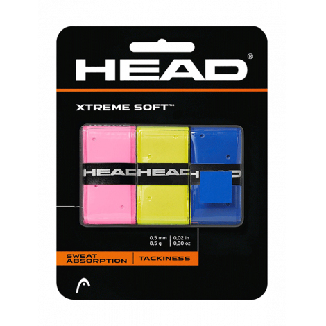 Обмотка для ручки ракетки HEAD Overgrip XtremeSoft x3 285104-MX Assorted 968₽