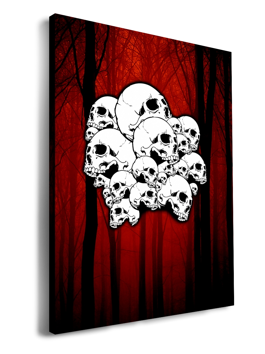 

Картина DRABS 90x60 см на холсте Skulls and forest