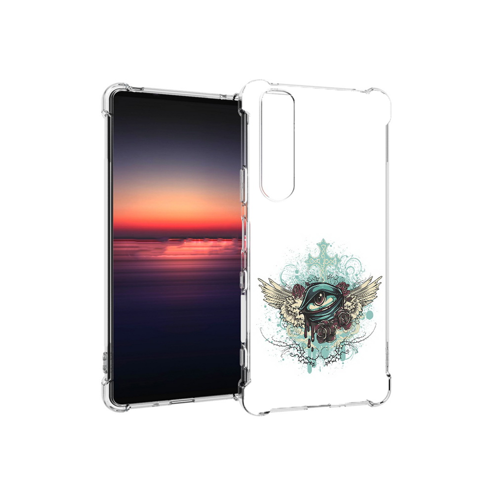

Чехол MyPads Tocco для Sony Xperia 1 III плачущий глаз с крыльями (PT162368.229.544), Прозрачный, Tocco