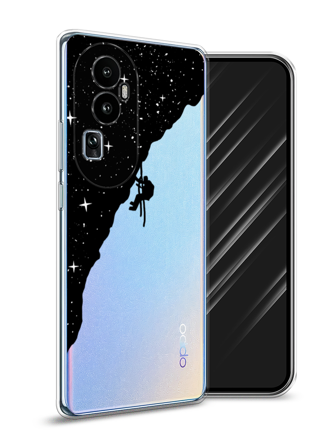 

Чехол Awog на Oppo Reno 10 "Скалолаз в космосе", Черный;белый;бежевый, 2514550-4