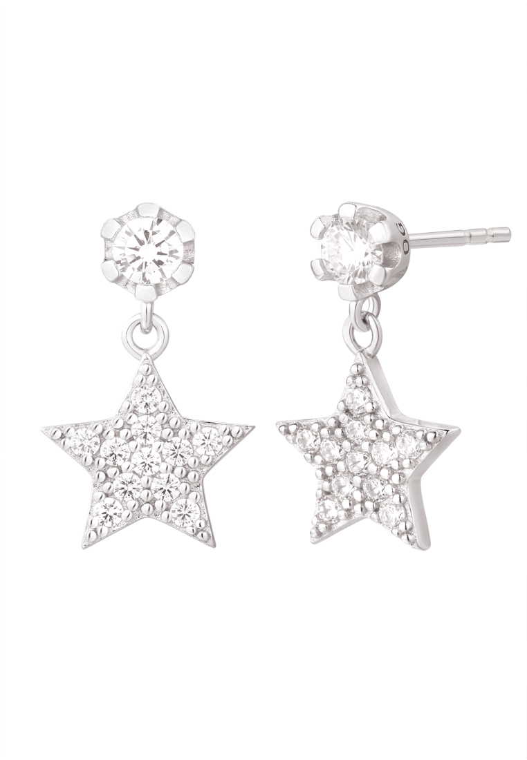 

Серьги подвески из серебра с фианитом Ogisana E30106, E30106