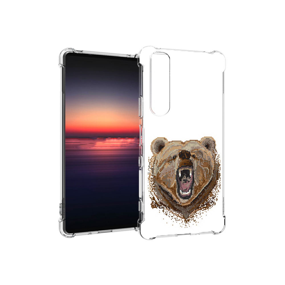 

Чехол MyPads Tocco для Sony Xperia 1 III пиксельный медведь (PT162368.229.539), Прозрачный, Tocco