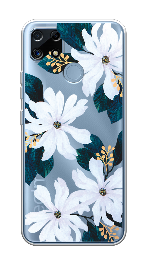 

Чехол на Realme C25/C25s "Delilah Flower", Зеленый;белый, 256950-1