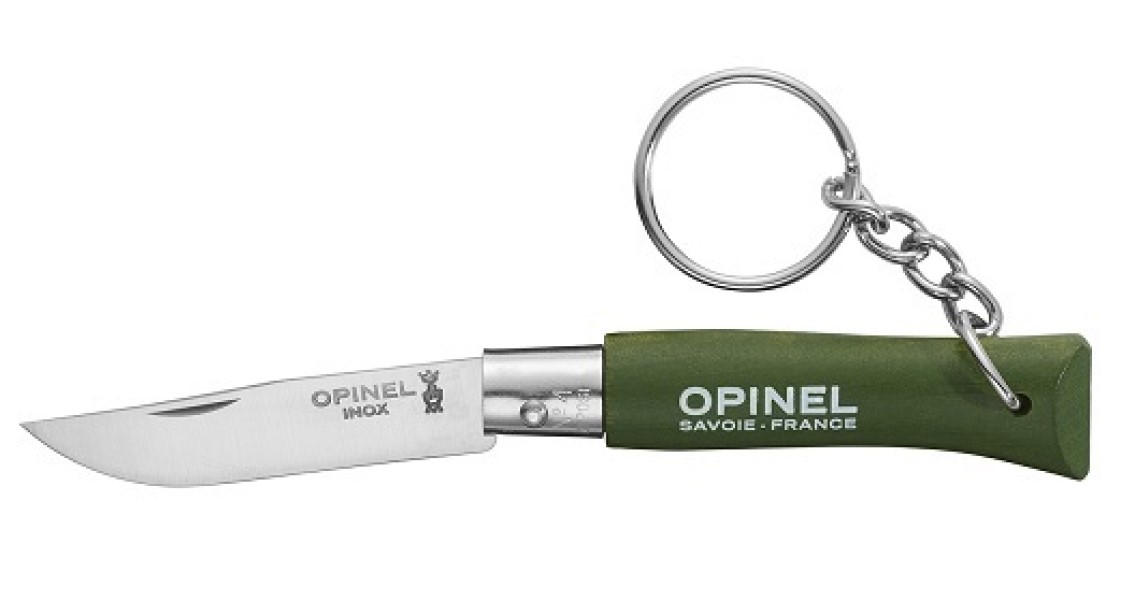 Туристический нож Opinel Tradition Keyring №04, зеленый
