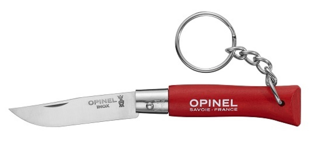 Туристический нож Opinel Tradition Keyring №04, красный