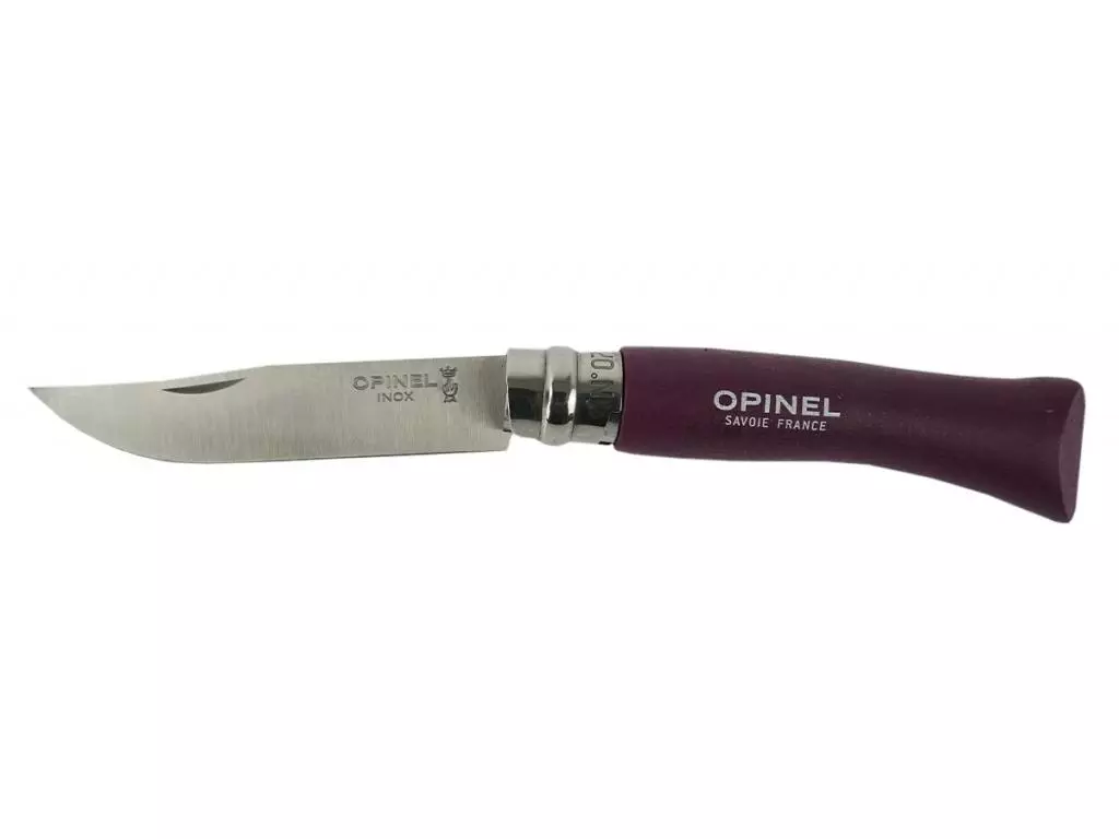 фото Туристический нож opinel tradition colored №07 001427 фиолетовый