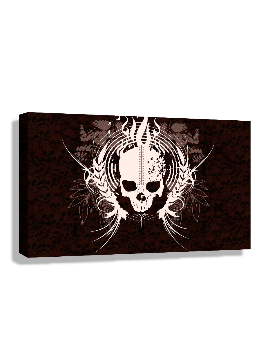 

Картина DRABS 90x60 см на холсте skull tribal
