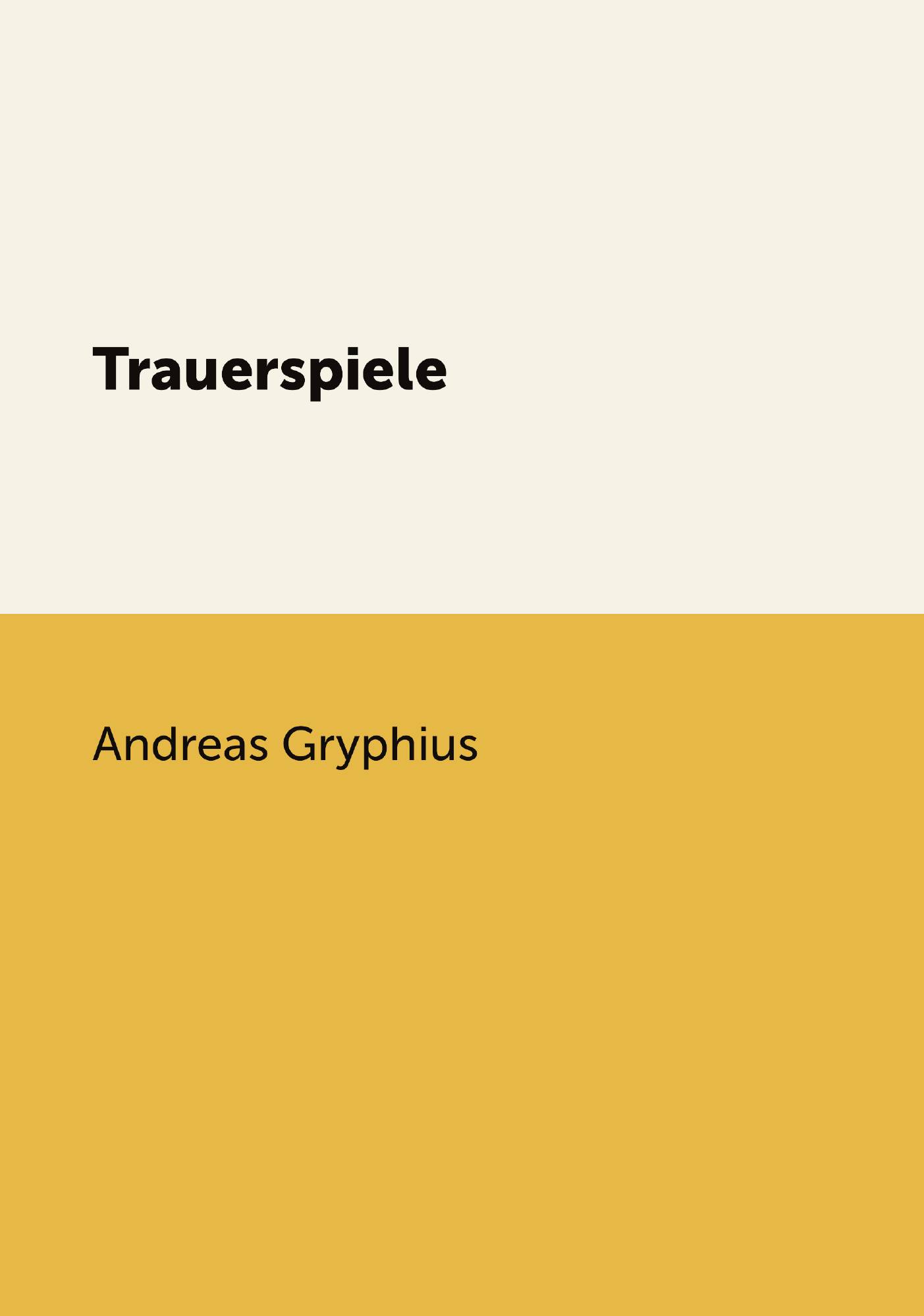 

Trauerspiele