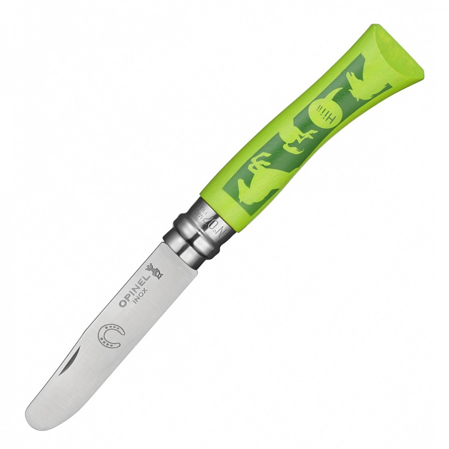 

Туристический нож Opinel MyFirstOpinel №07 001702 зеленый, MyFirstOpinel №07