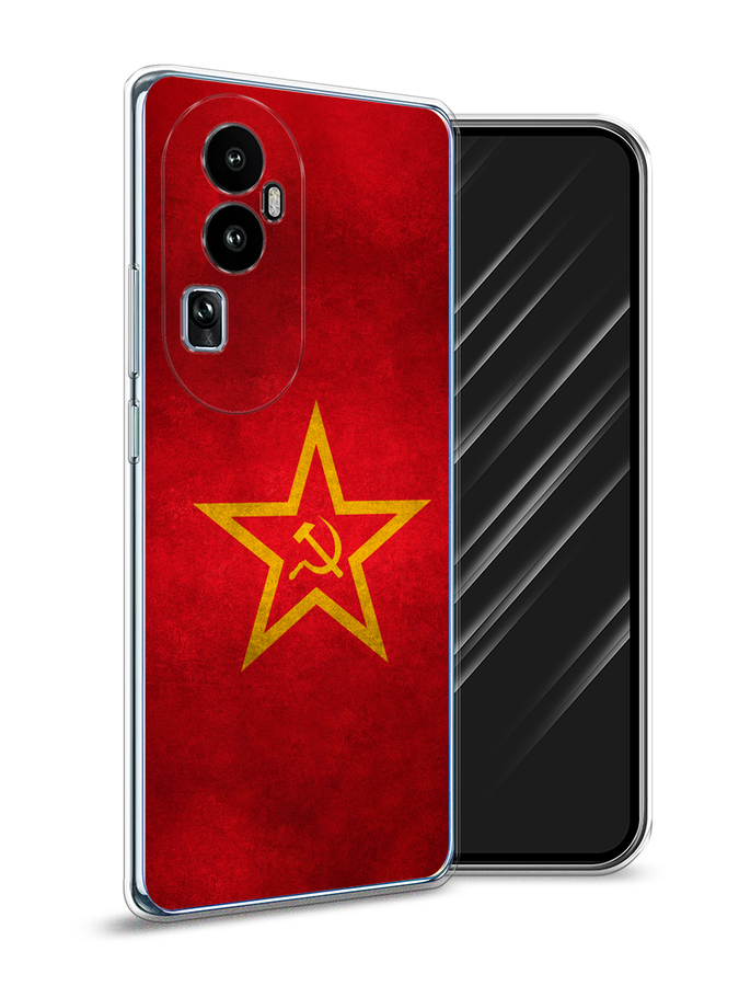 

Чехол Awog на Oppo Reno 10 "Красное знамя", Желтый;красный, 2514550-10