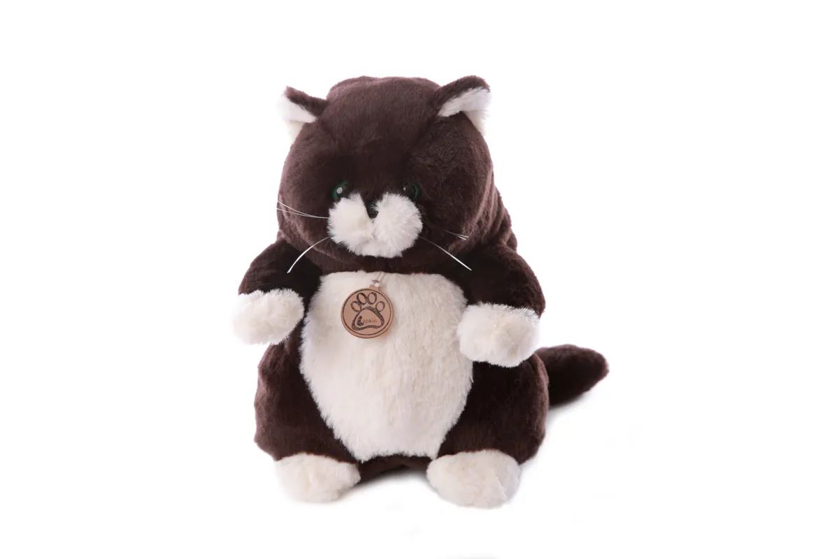 Мягкая игрушка Lapkin Толстый кот 33 см горький шоколад мягкая игрушка хаски толстый 35х40 12 01009 460