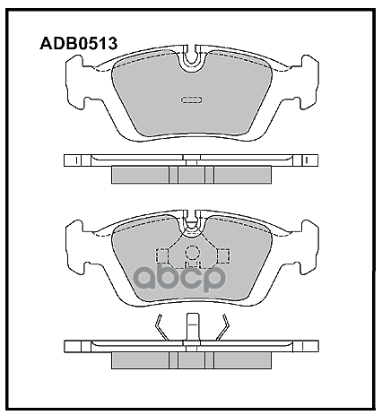 

Колодки передние bmw e36/46 allied nippon adb 0513