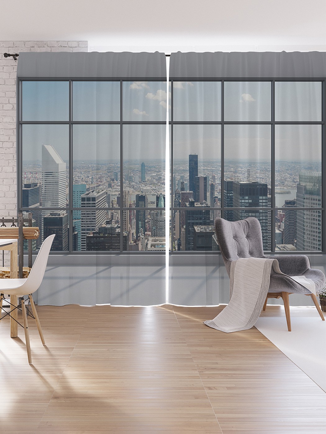 

Шторы под лён JoyArty "Жизнь в небоскребе", серия Oxford DeLux, 340х265 см, Жизнь в небоскребе