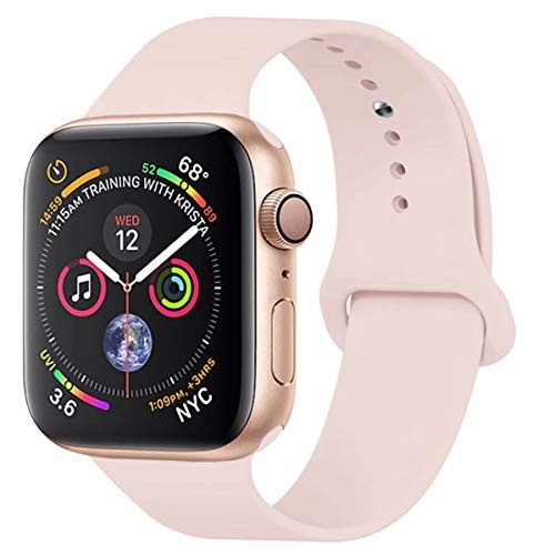 

Ремешок силиконовый Sport для Apple Watch 42 44 мм (Розовый песок), Sport 42 44