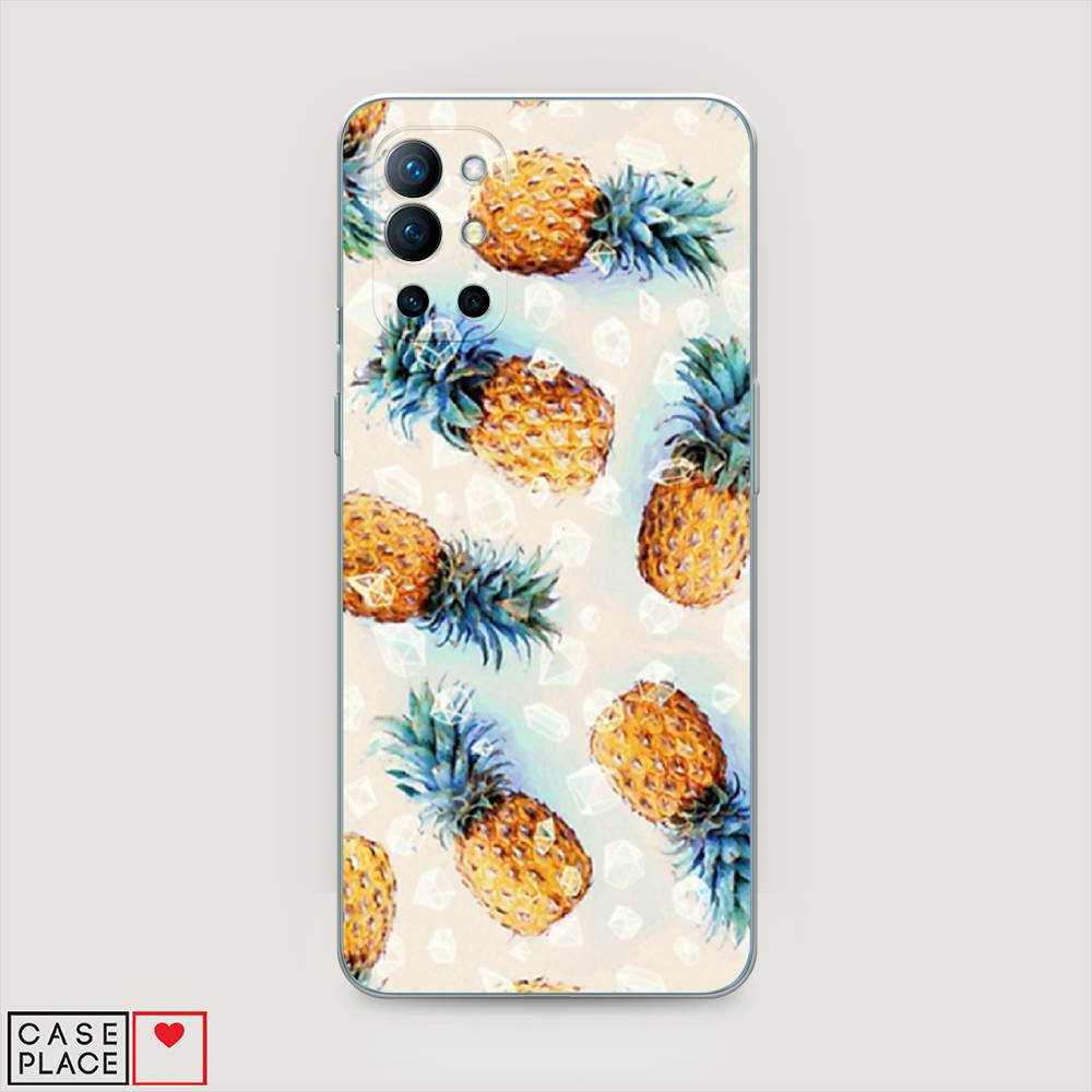 

Чехол Awog на OnePlus 9R / ВанПлас 9R "Ананасы", Бежевый, 151650-3