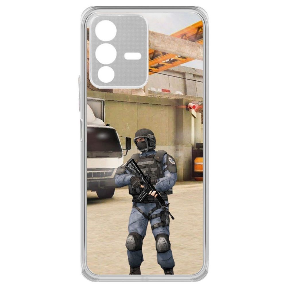 

Чехол-накладка Krutoff Cтандофф 2 (Standoff 2) - GIGN для Vivo V23, Прозрачный