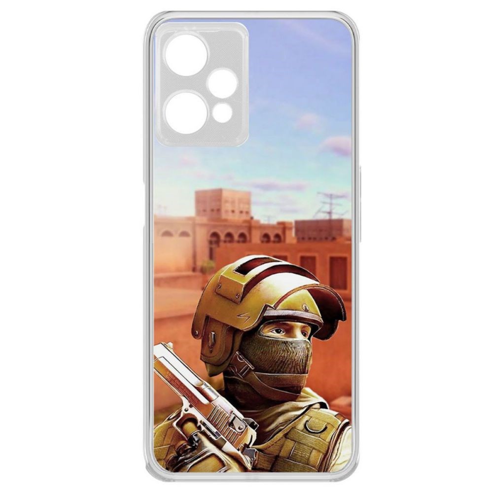 

Чехол-накладка Krutoff Standoff 2 - Спец для Realme 9 Pro, Прозрачный