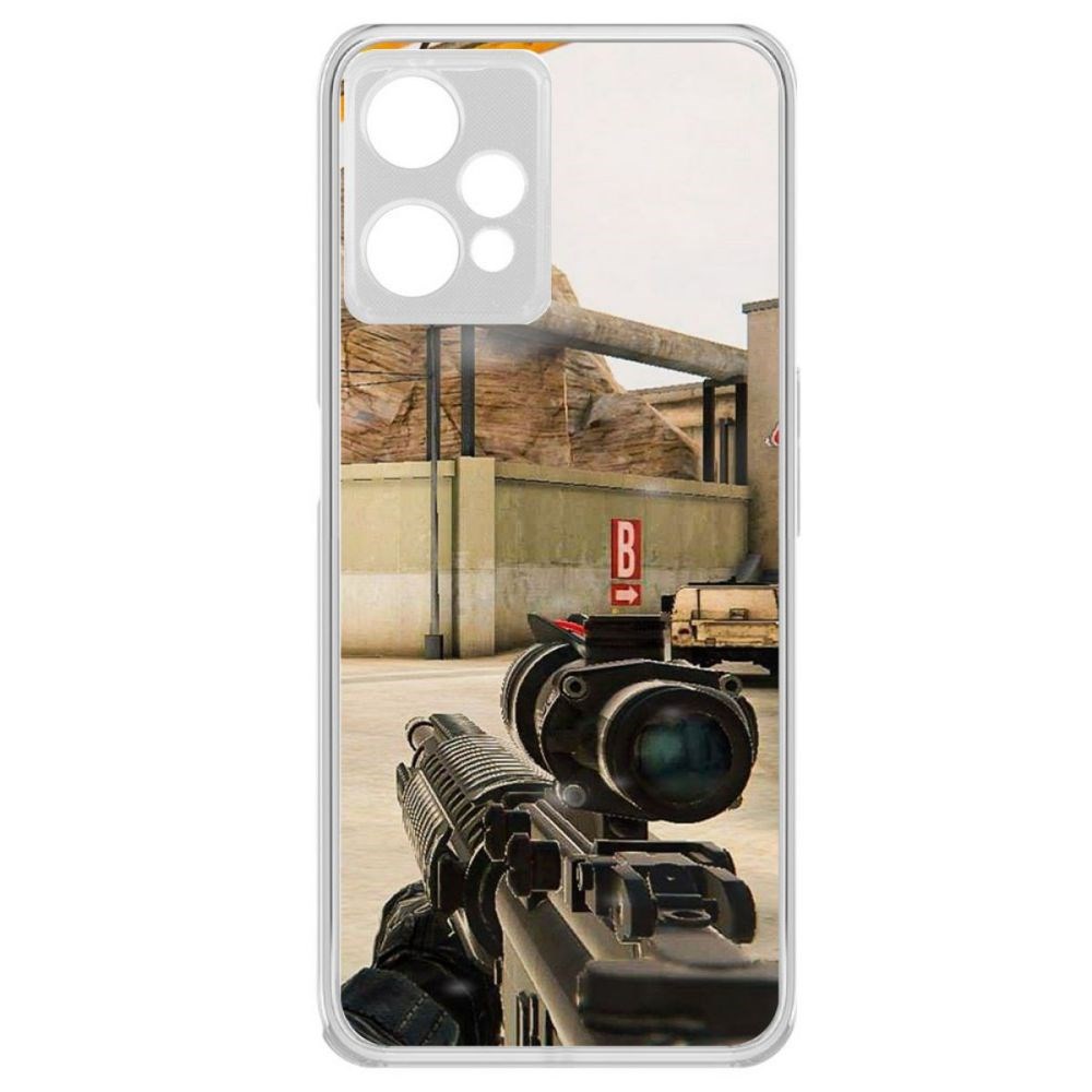 

Чехол-накладка Krutoff Standoff 2 - Оптика для Realme 9 Pro, Прозрачный