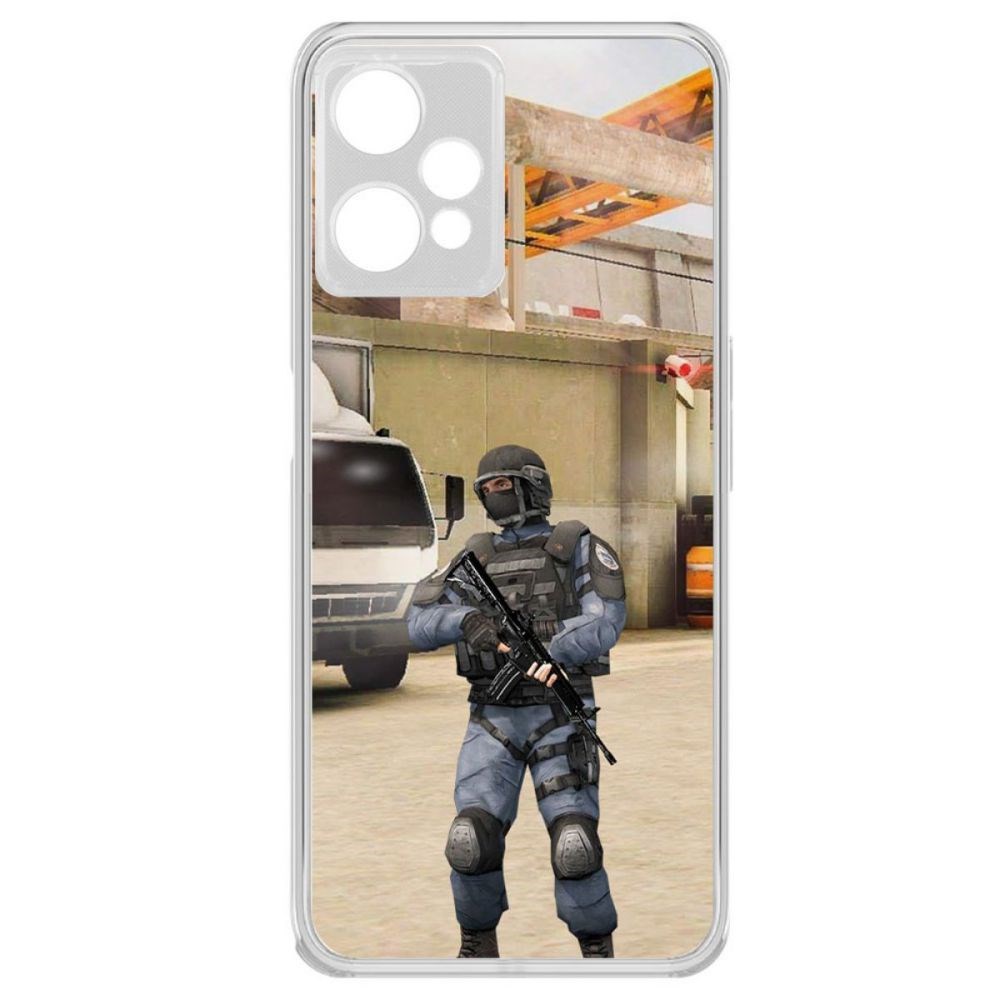 

Чехол-накладка Krutoff Standoff 2 - GIGN для Realme 9 Pro, Прозрачный