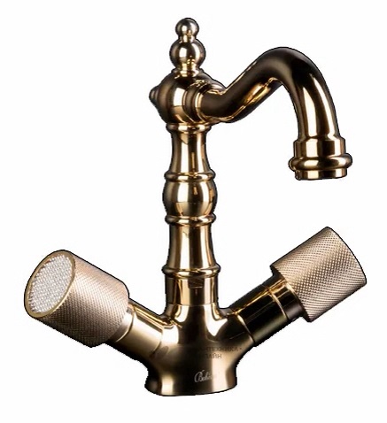 фото Смеситель для раковины boheme royal crystal 292-royal/crst золото ручка кристаллы
