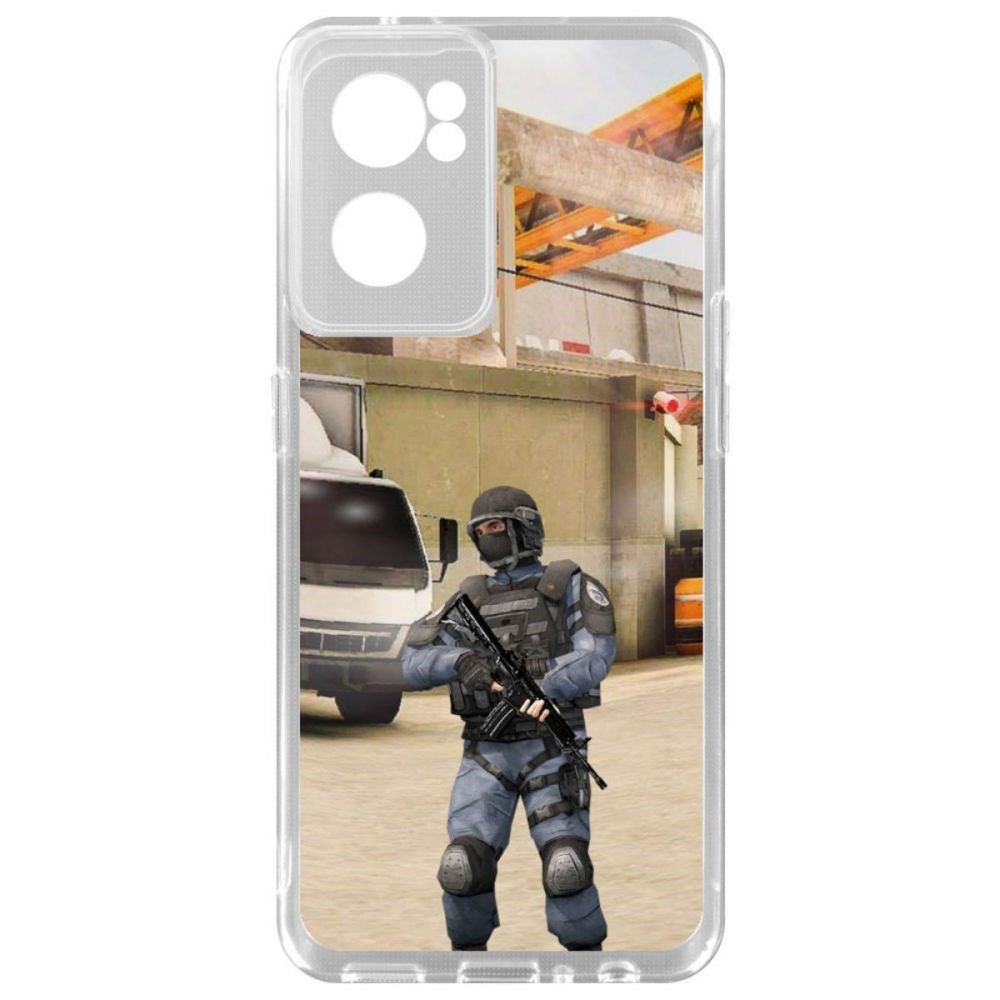 

Чехол-накладка Krutoff Standoff 2 - GIGN для OnePlus Nord CE 2 5G, Прозрачный