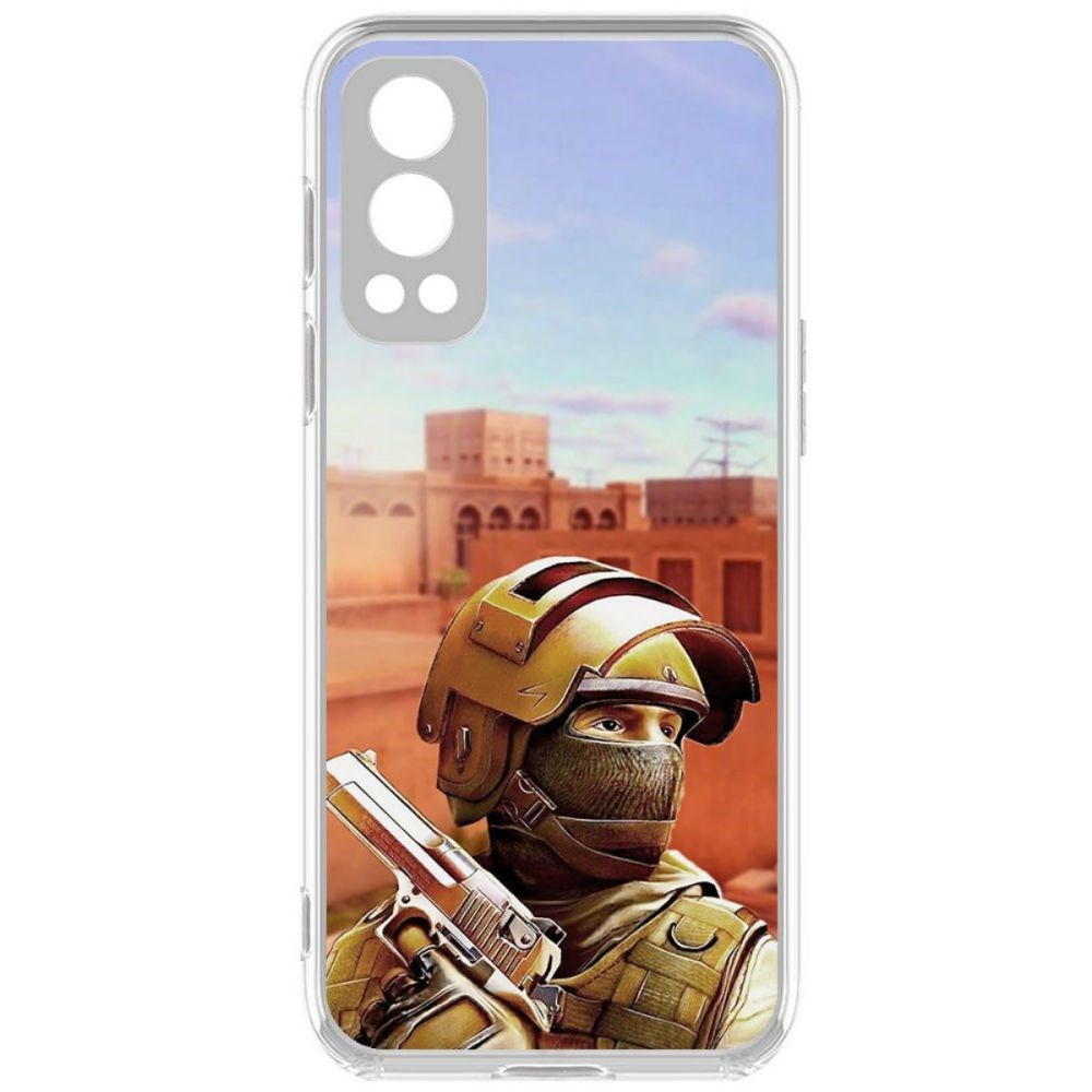 

Чехол-накладка Krutoff Standoff 2 - Спец для OnePlus Nord 2 5G, Прозрачный