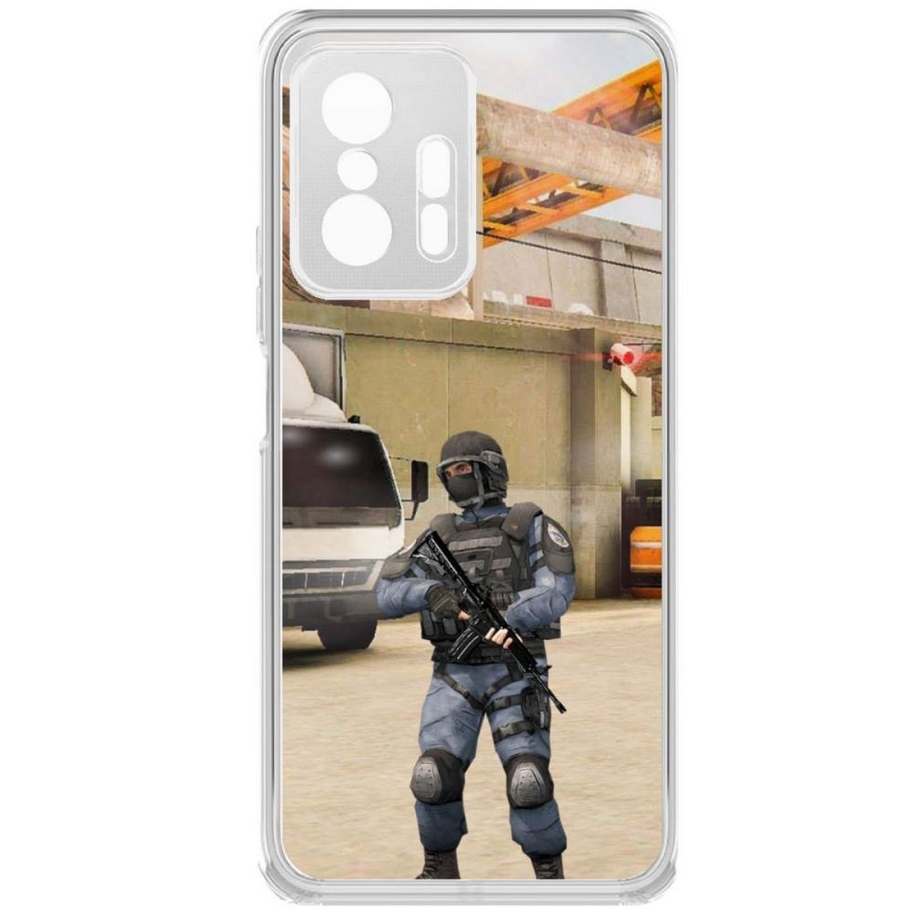 

Чехол-накладка Krutoff Standoff 2 - GIGN для Xiaomi 11T Pro, Прозрачный