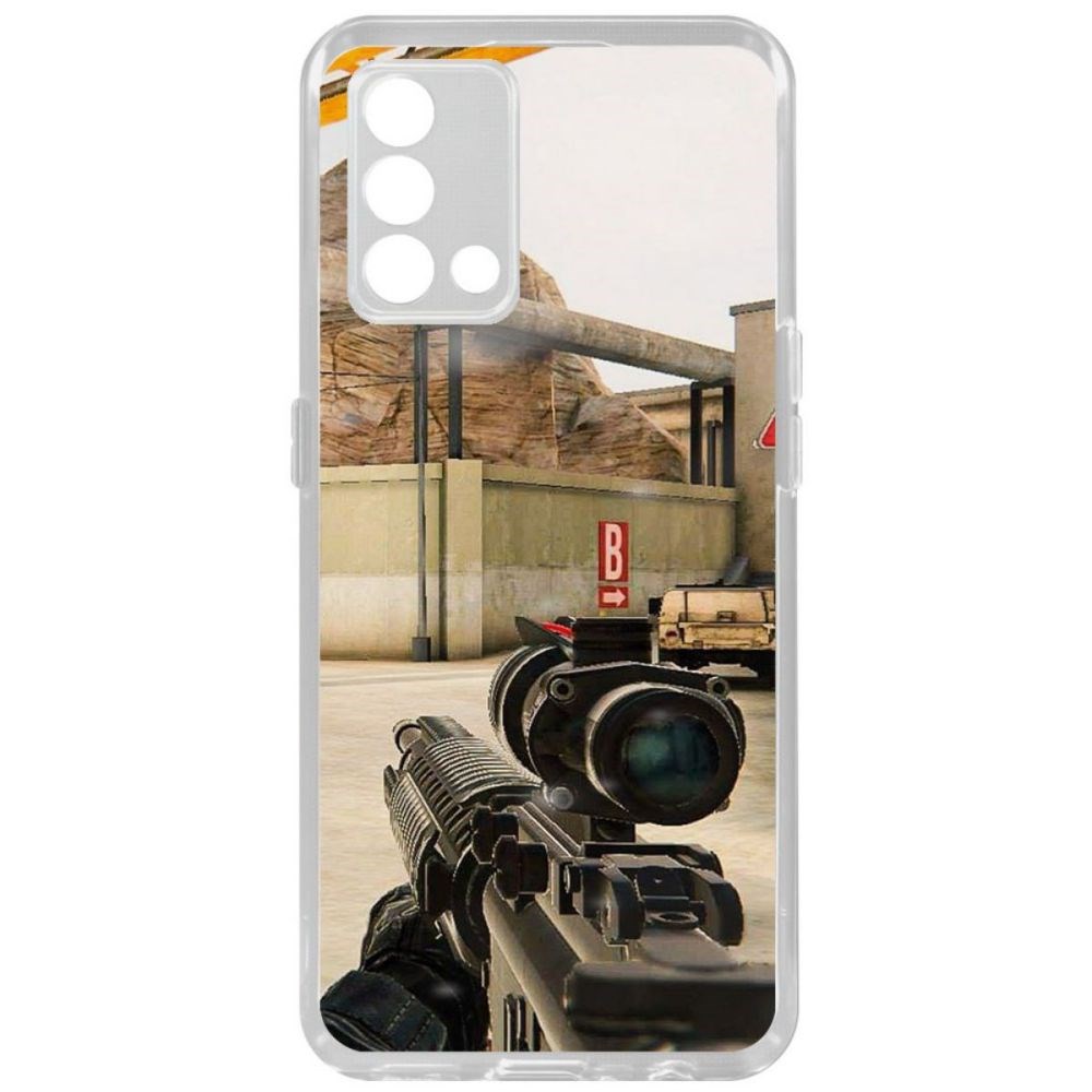 

Чехол-накладка Krutoff Standoff 2 - Оптика для Oppo A74, Прозрачный