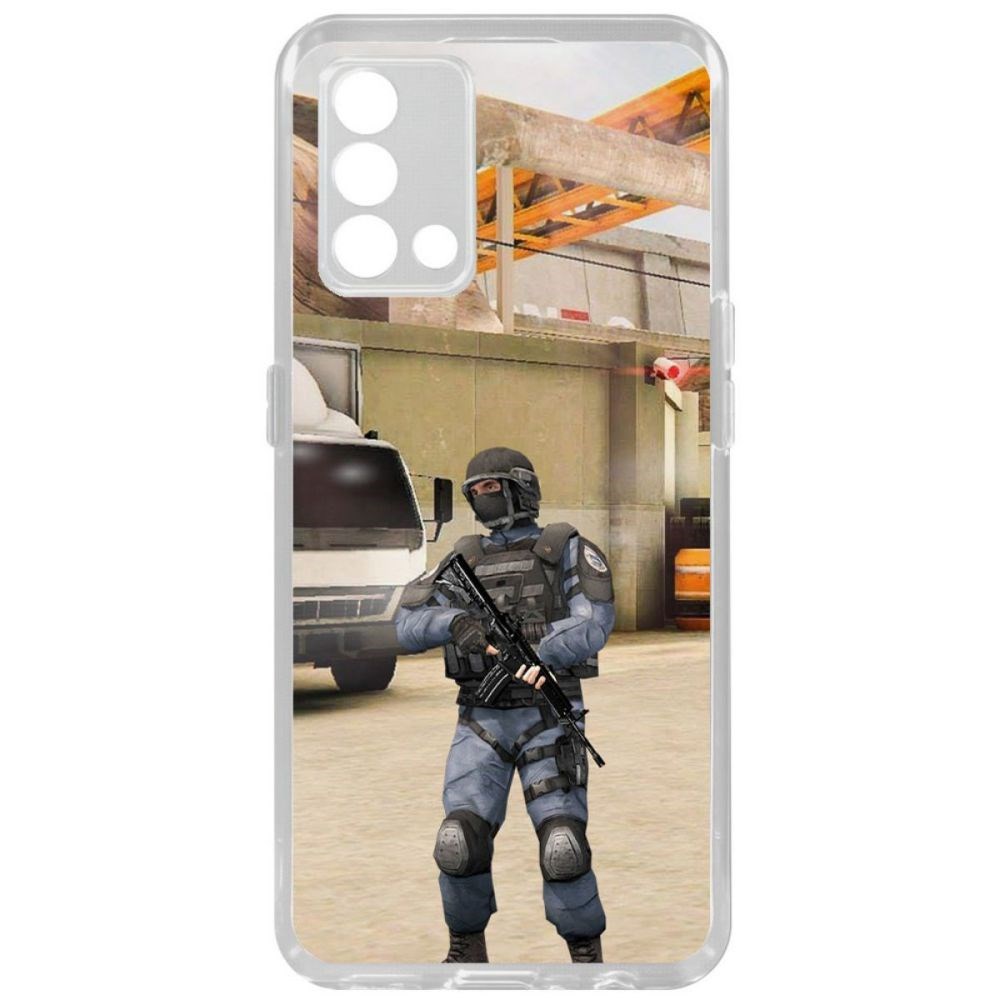 

Чехол-накладка Krutoff Standoff 2 - GIGN для Oppo A74, Прозрачный