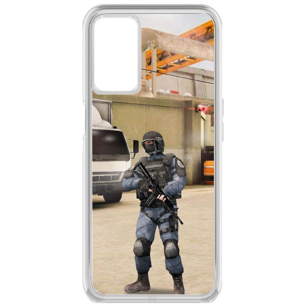 

Чехол-накладка Krutoff Standoff 2 - GIGN для Oppo A16, Прозрачный