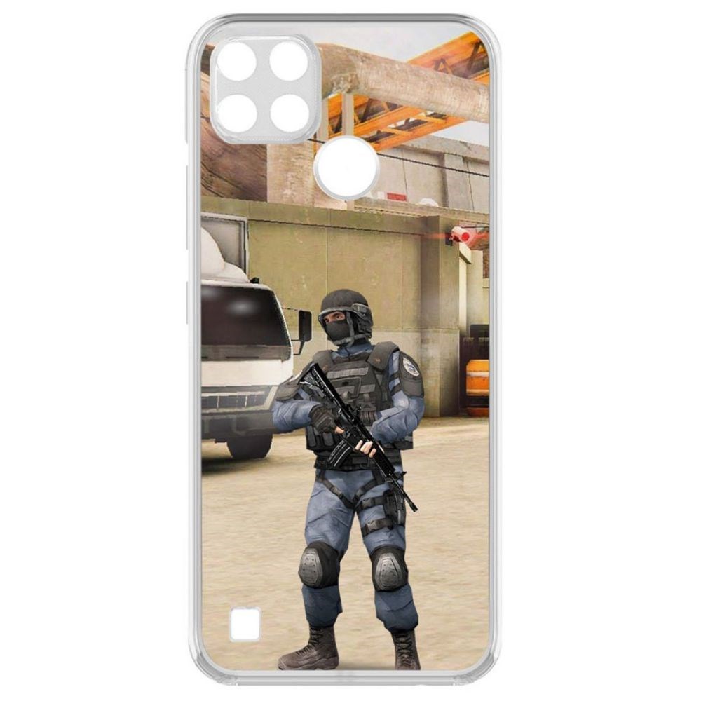 

Чехол-накладка Krutoff Standoff 2 - GIGN для Realme C25Y, Прозрачный